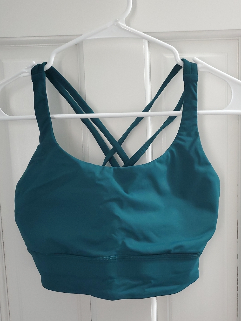 lululemon athletica Teal Strappy Sports Bra, Storm Teal